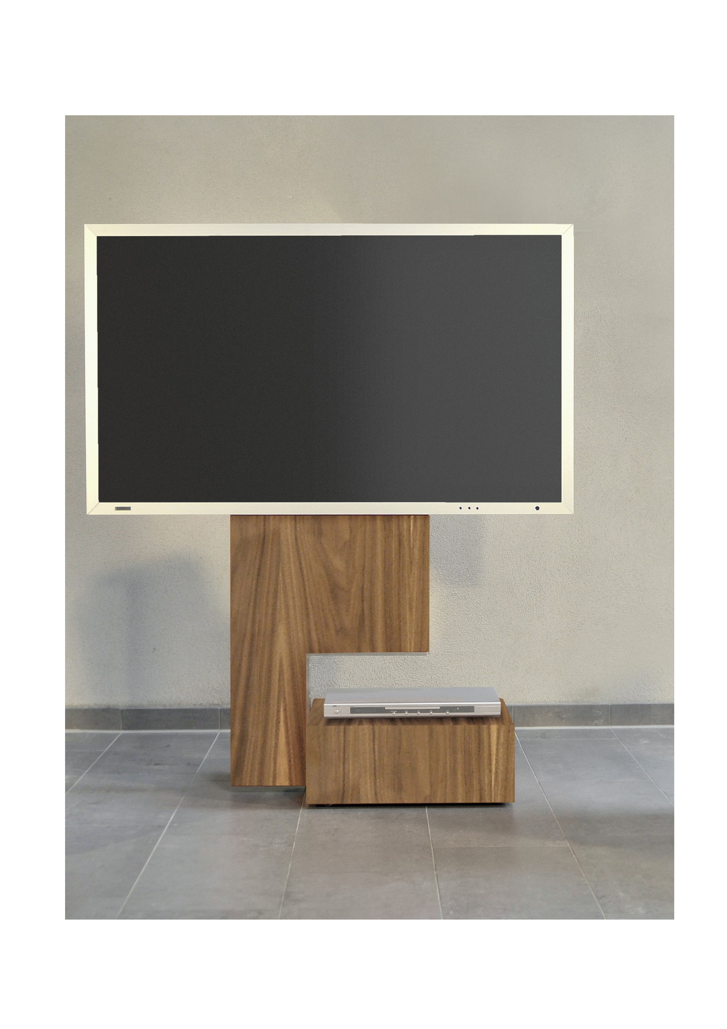 WISSMANN Design TV Ständer / Standfuss move ART115 rollbar Holz