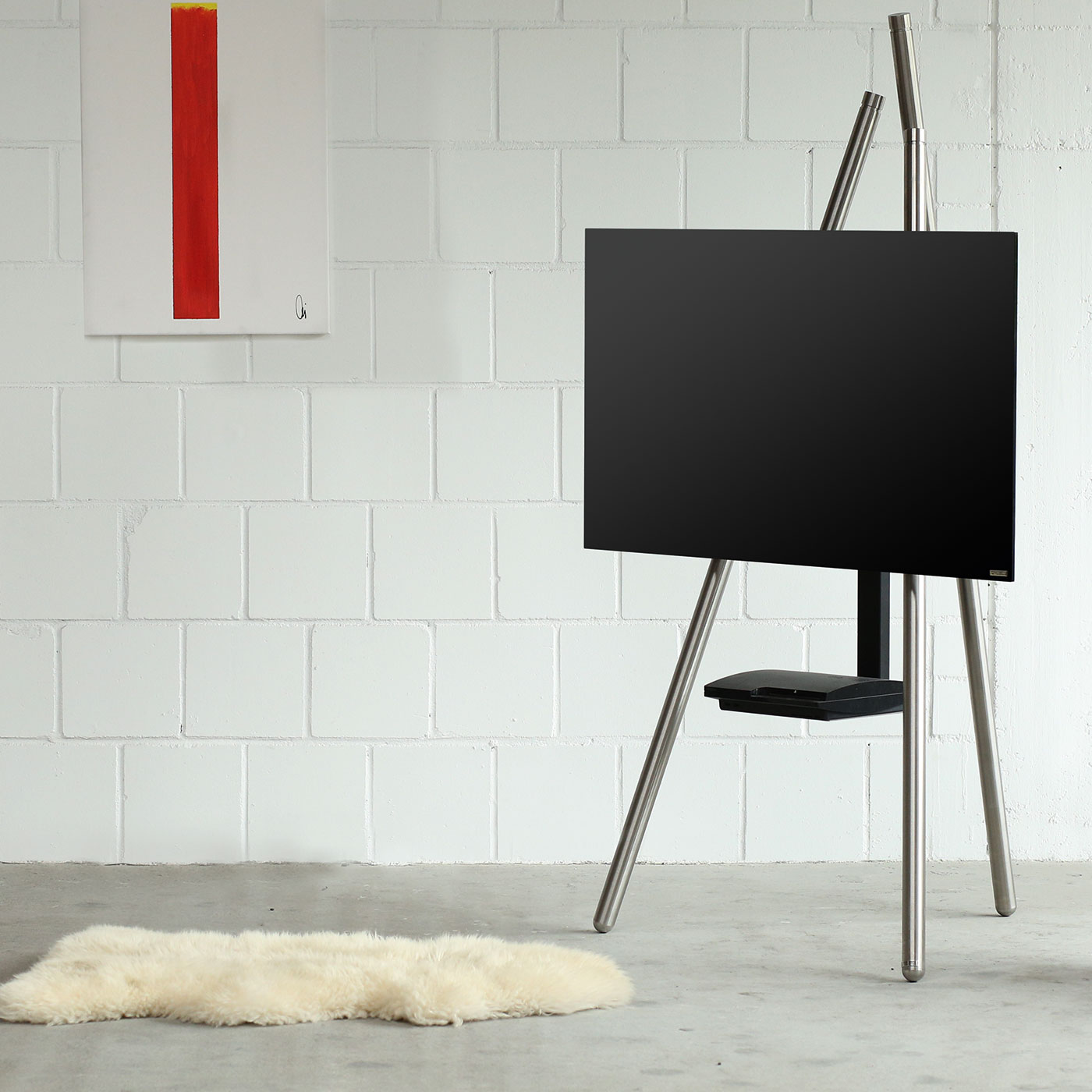 WISSMANN Design TV Standfuß / Ständer Tripod Dreibein ART130 Staffelei WISSMANN Design TV Standfuß / Ständer Tripod Dreibein ART130 Staffelei