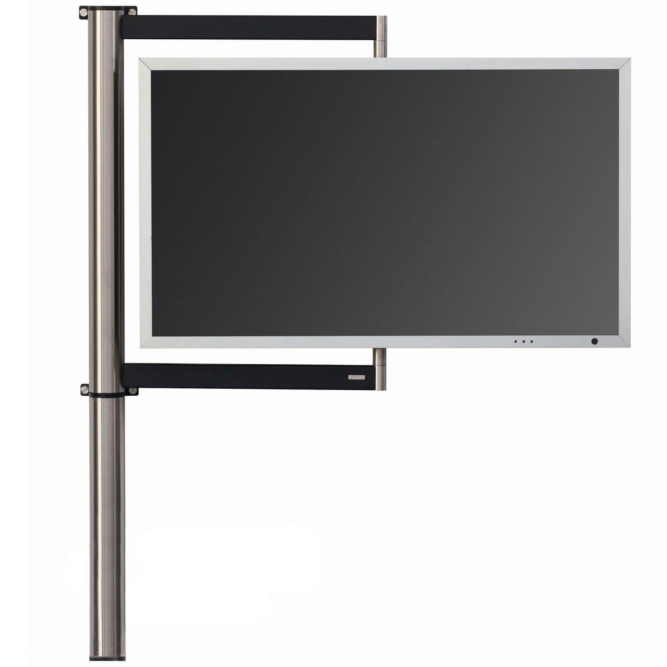 Wissmann Design TV Wandhalterung solution art112 Edelstahl schwenkbar
