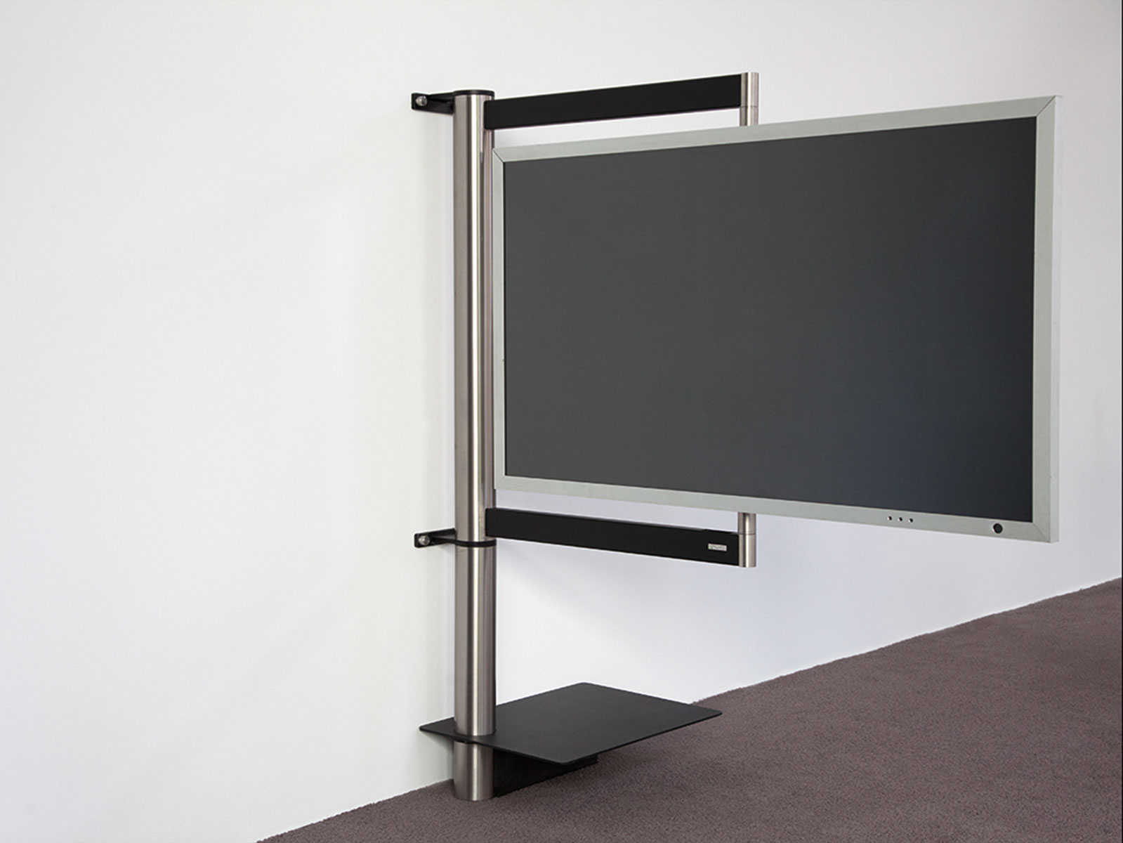Wissmann Design TV Wandhalterung solution art112 Edelstahl schwenkbar