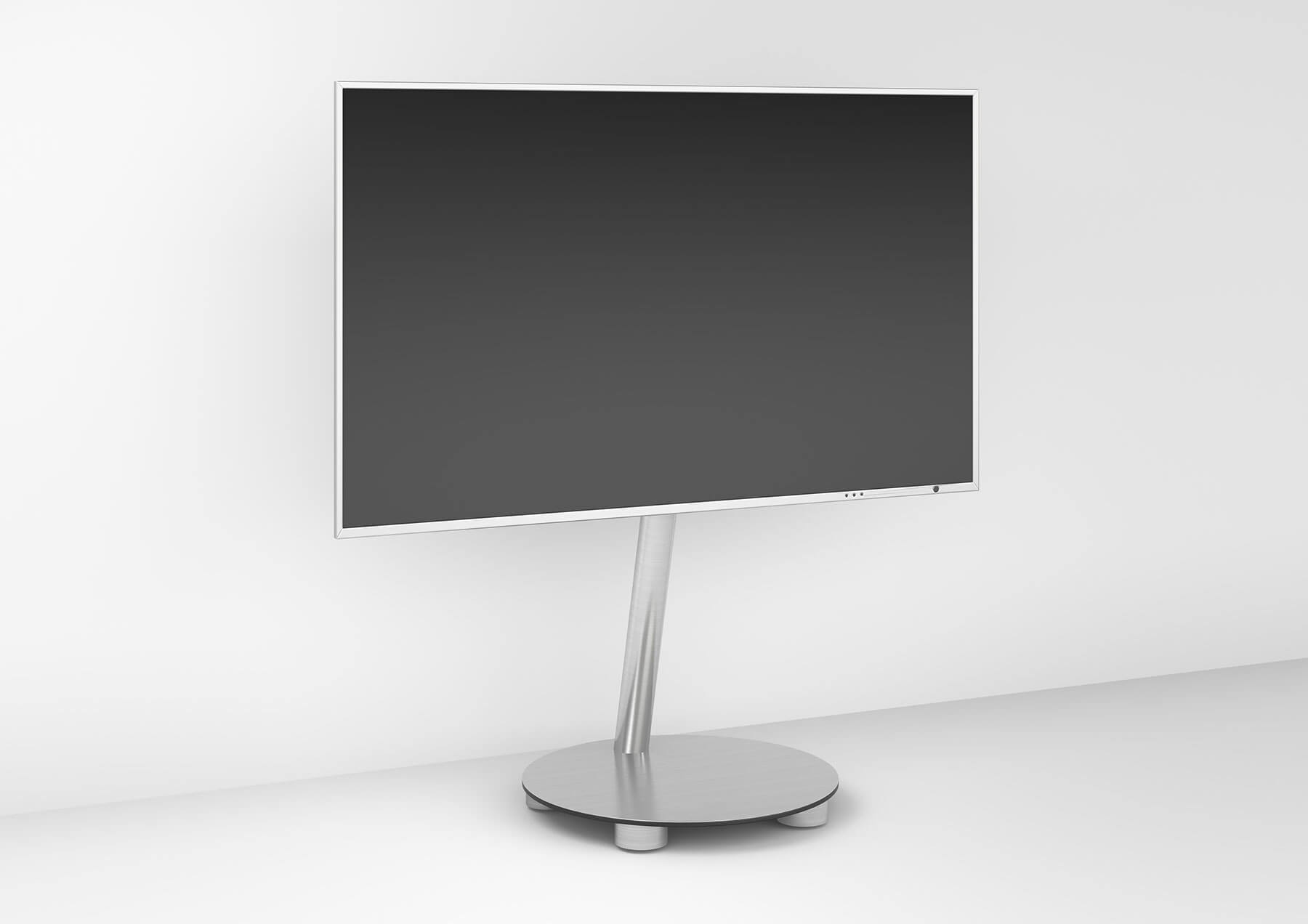 WISSMANN Design TV Ständer / Standfuß ART900 CIRCLE Edelstahl WISSMANN Design TV Ständer / Standfuß ART900 CIRCLE Edelstahl