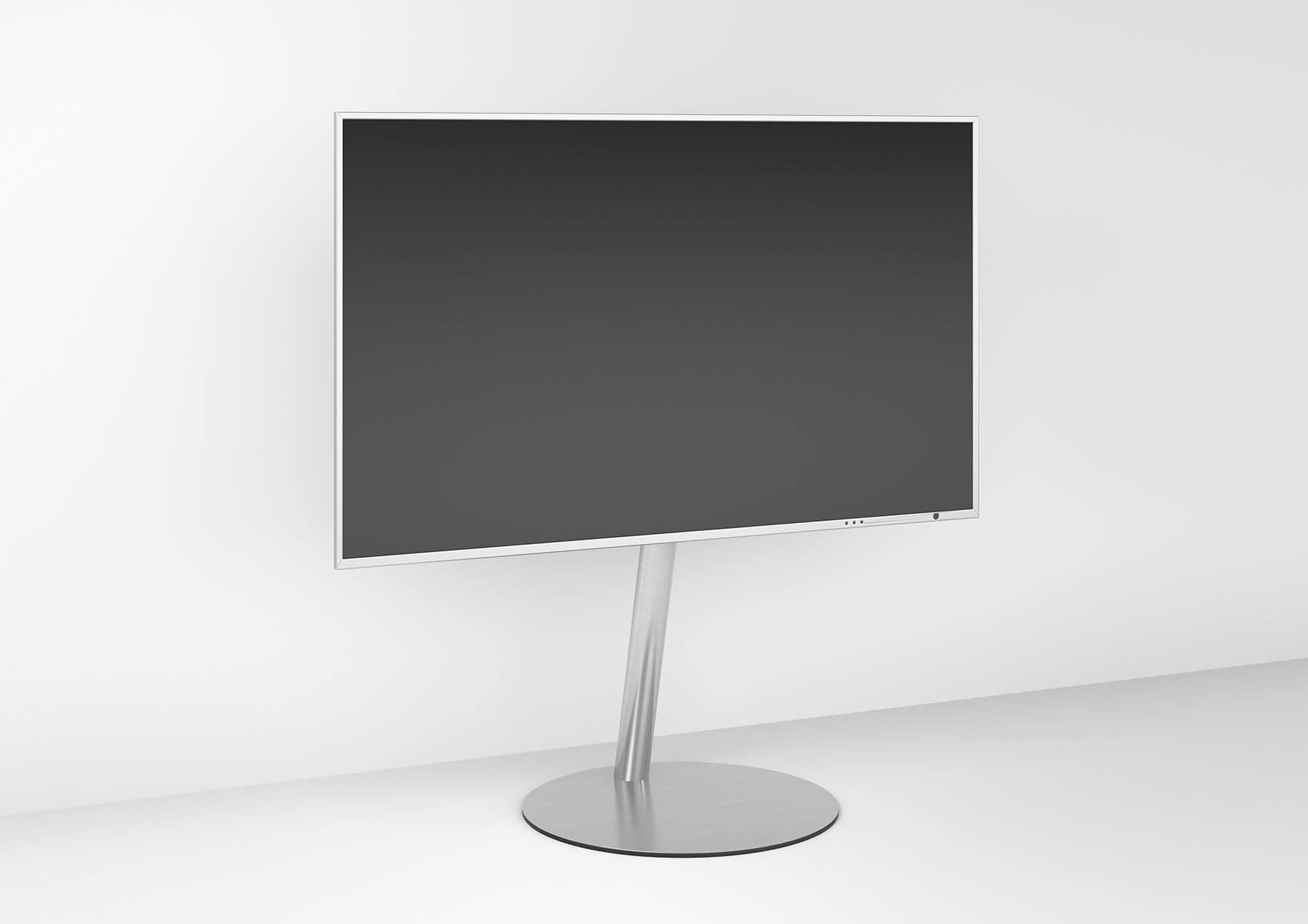WISSMANN Design TV Ständer / Standfuß ART900 CIRCLE Edelstahl WISSMANN Design TV Ständer / Standfuß ART900 CIRCLE Edelstahl