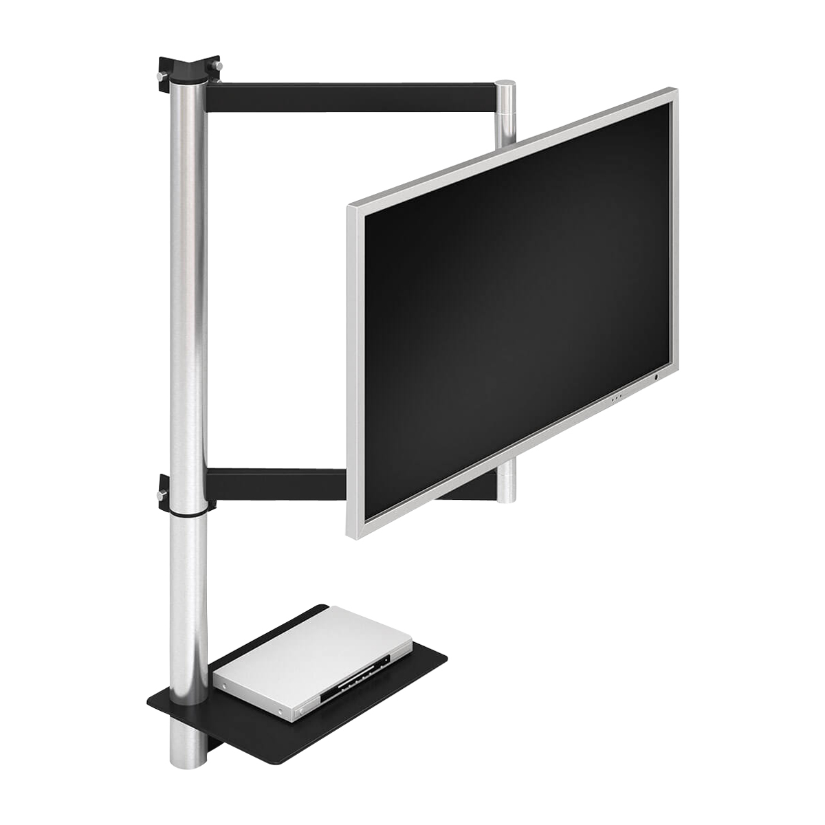 Wissmann Design TV Wandhalterung solution art112 Edelstahl schwenkbar