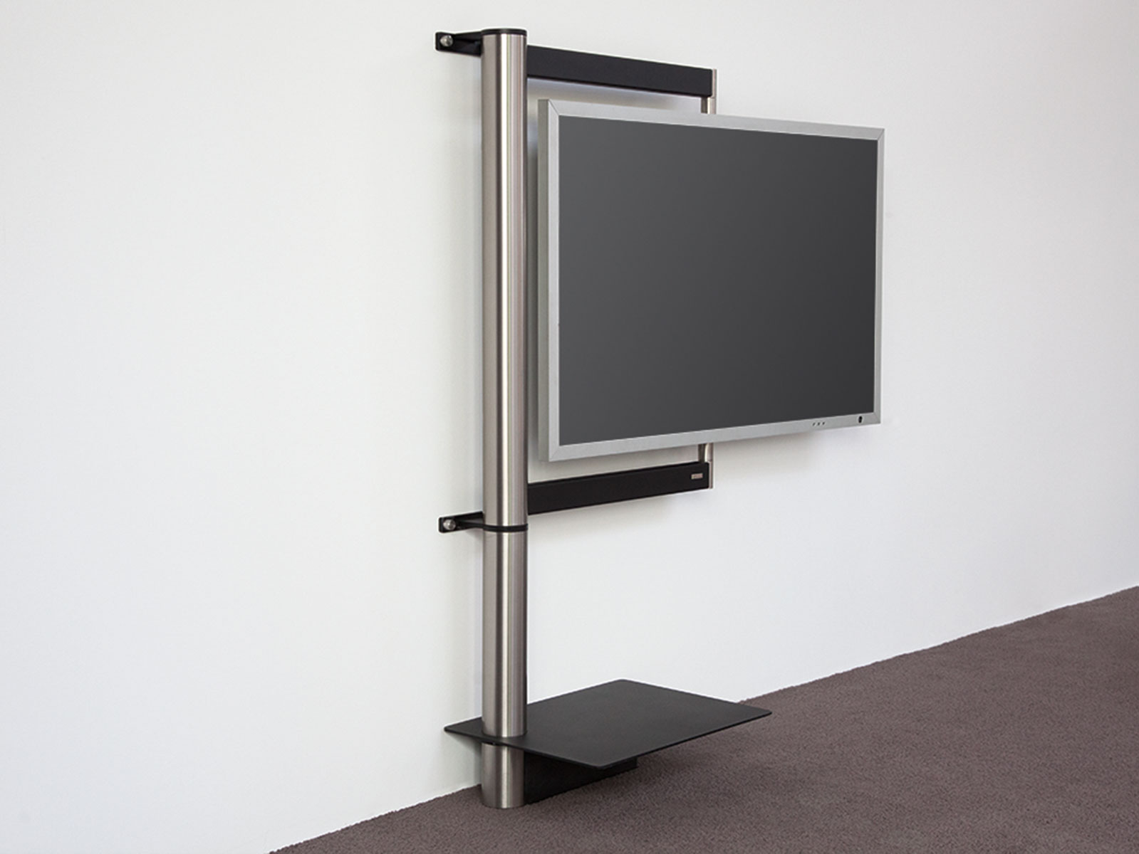 Wissmann Design TV Wandhalterung solution art112 Edelstahl schwenkbar