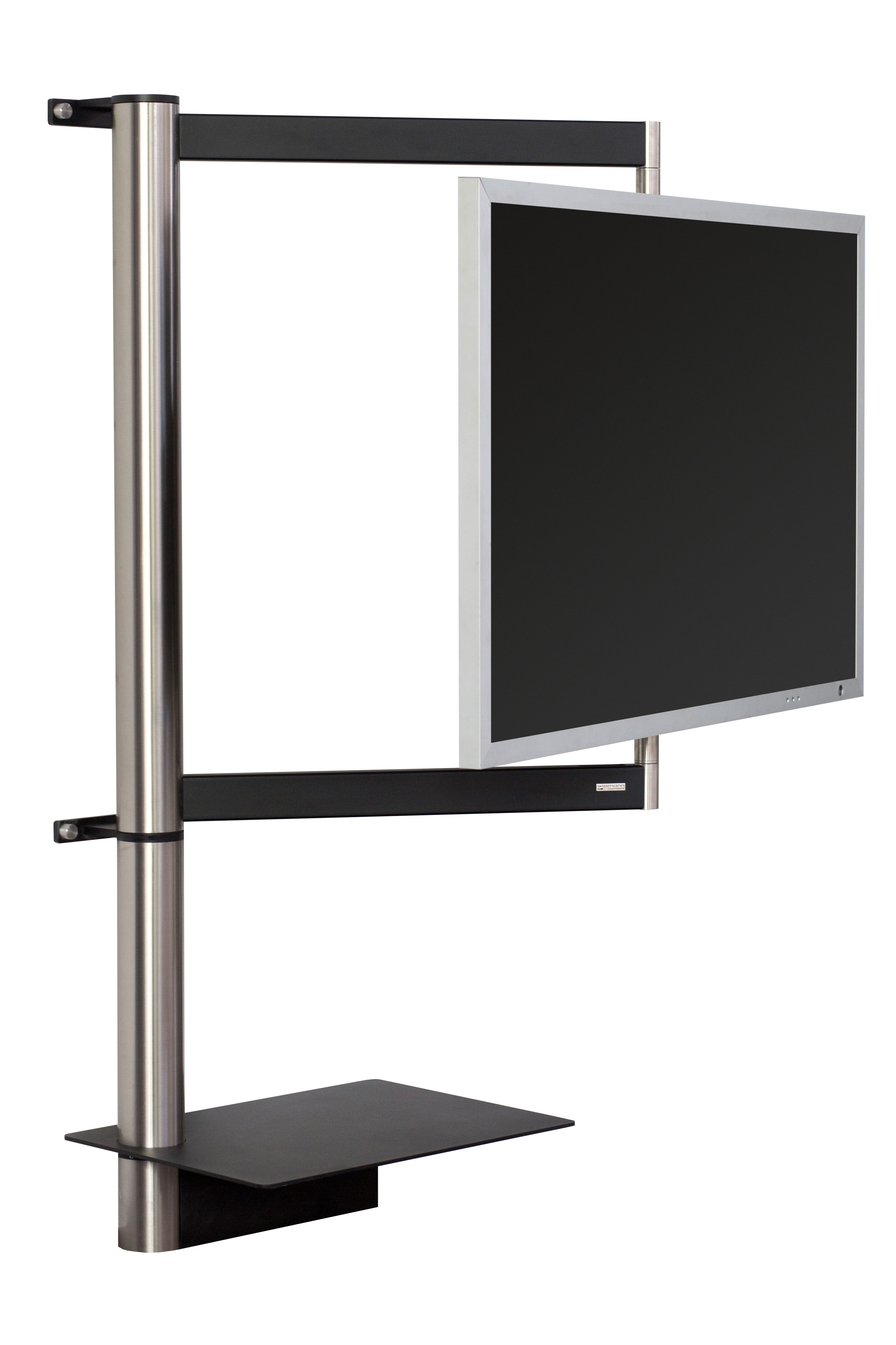 Wissmann Design TV Wandhalterung solution art112 Edelstahl schwenkbar