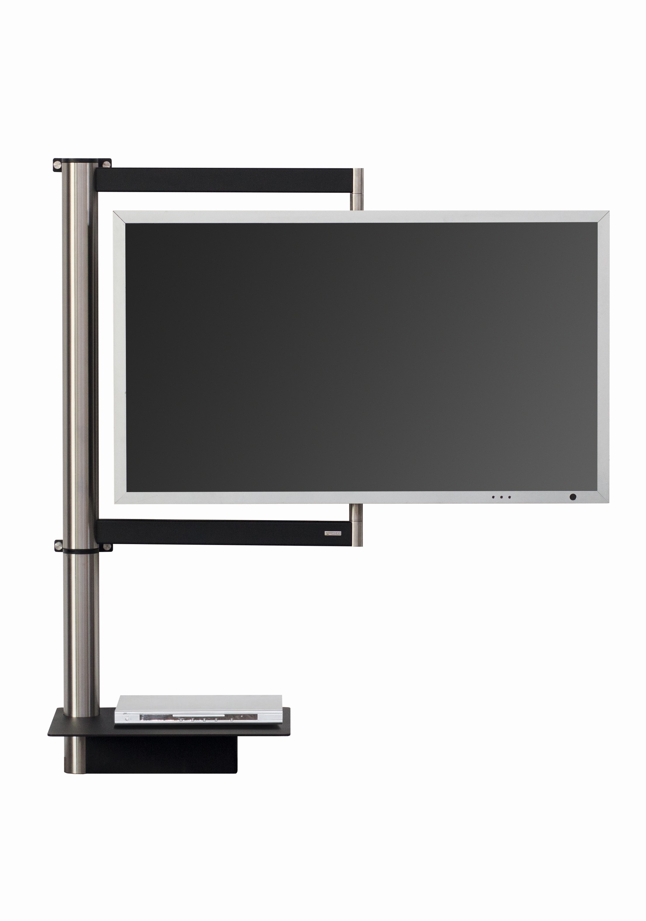 Wissmann Design TV Wandhalterung solution art112 Edelstahl schwenkbar