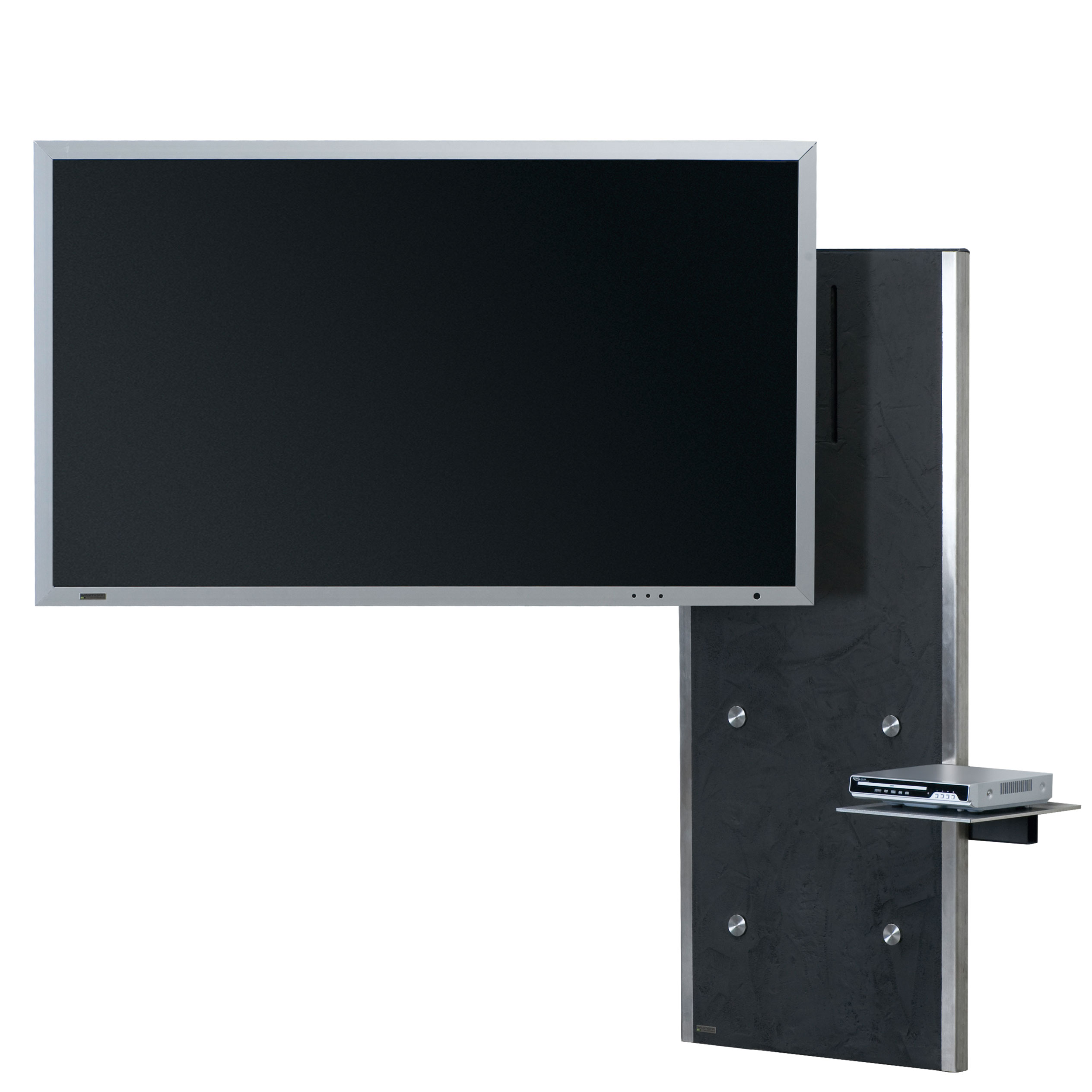 Wissmann Design TV Wandhalterung plate art117-s Schieferoptik Wissmann Design TV Wandhalterung plate art117-s Schieferoptik