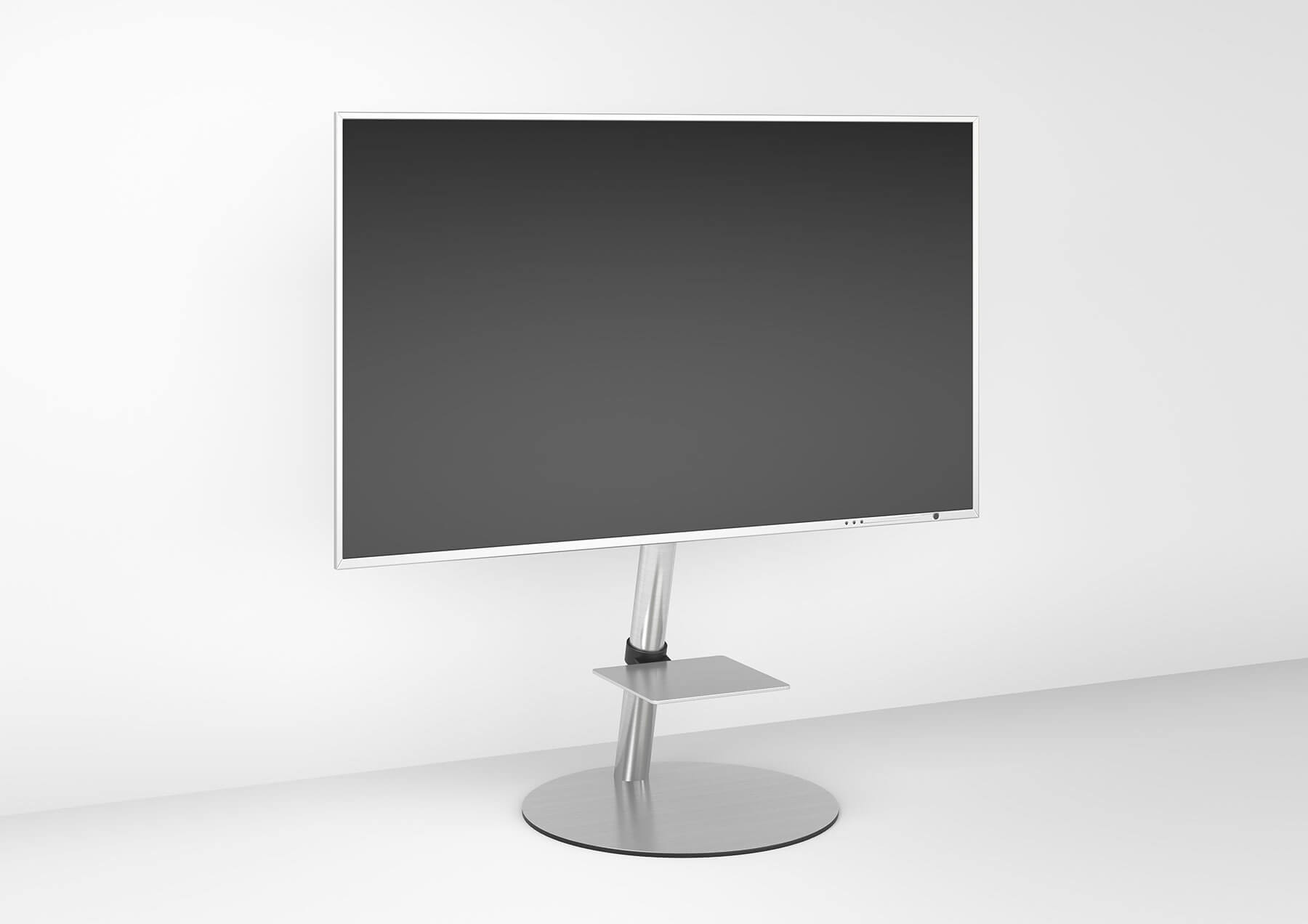 WISSMANN Design TV Ständer / Standfuß ART900 CIRCLE Edelstahl WISSMANN Design TV Ständer / Standfuß ART900 CIRCLE Edelstahl